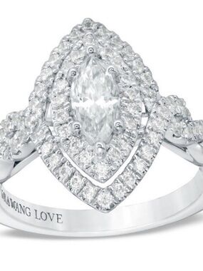 Vera Wang Love Collection Marquise Engagement Ring